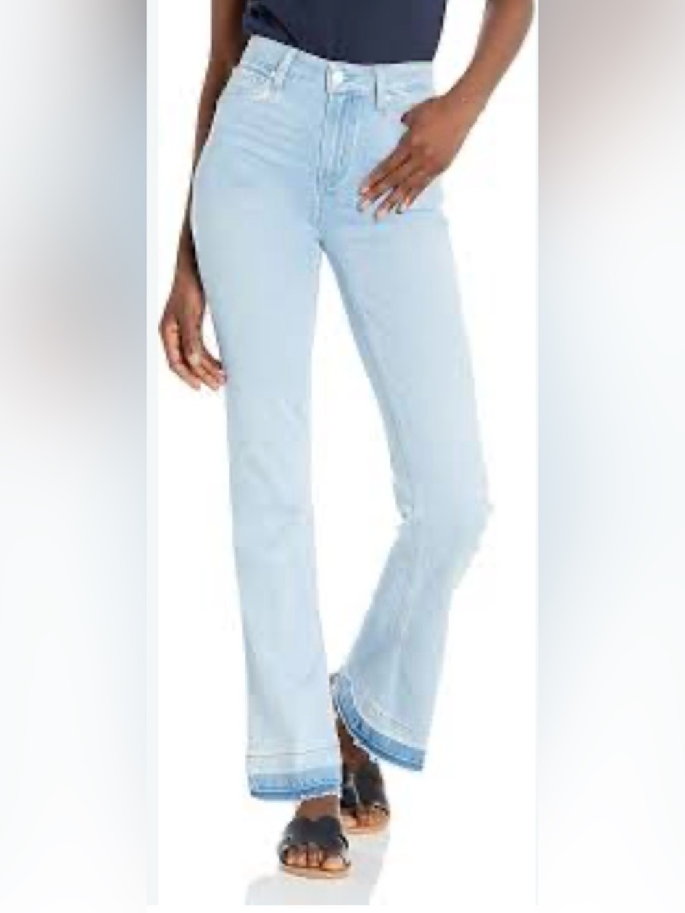 Paige Laurel Canyon Light Wash High Rise Jeans 30